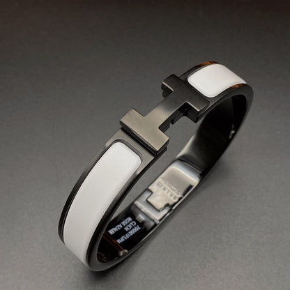 [Revel Jewelry]H BRACELET 12MM BLACK WHITE CERAMIC