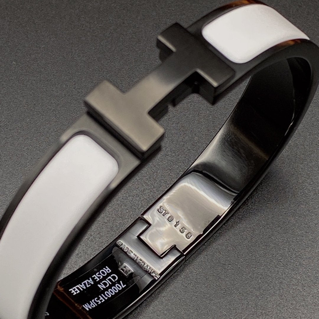 [Revel Jewelry]H BRACELET 12MM BLACK WHITE CERAMIC