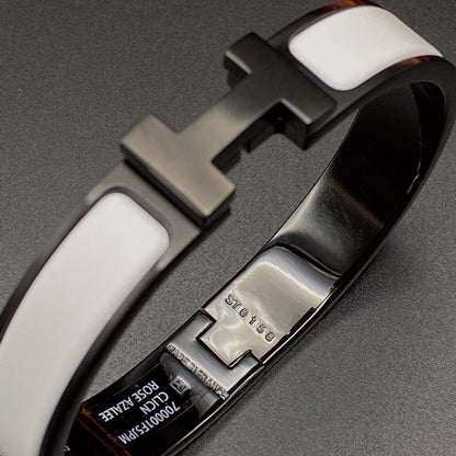 [Revel Jewelry]H BRACELET 12MM BLACK WHITE CERAMIC