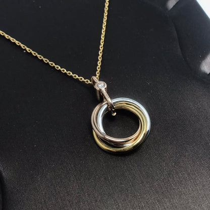 [Revel Jewelry]TRINITY HALSKETTE SILBER GOLD ROSÉGOLD