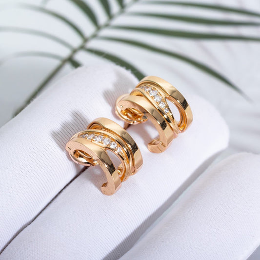 [Revel]ZERO 1 PINK GOLD DIAMONDS EARRINGS