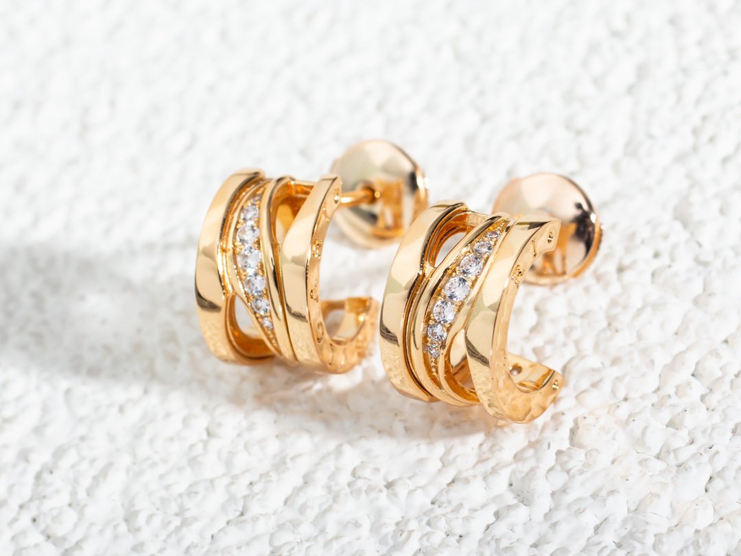 [Revel]ZERO 1 ピンクゴールド ダイヤモンドイヤリング