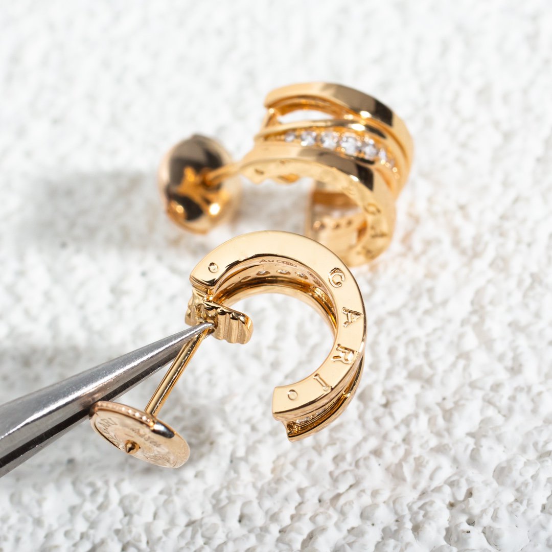 [Revel]ZERO 1 ピンクゴールド ダイヤモンドイヤリング