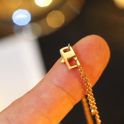 [Revel Jewelry]HALSANHÄNGER STERN UND SONNE AUS ROSÉGOLD MIT DIAMANTEN