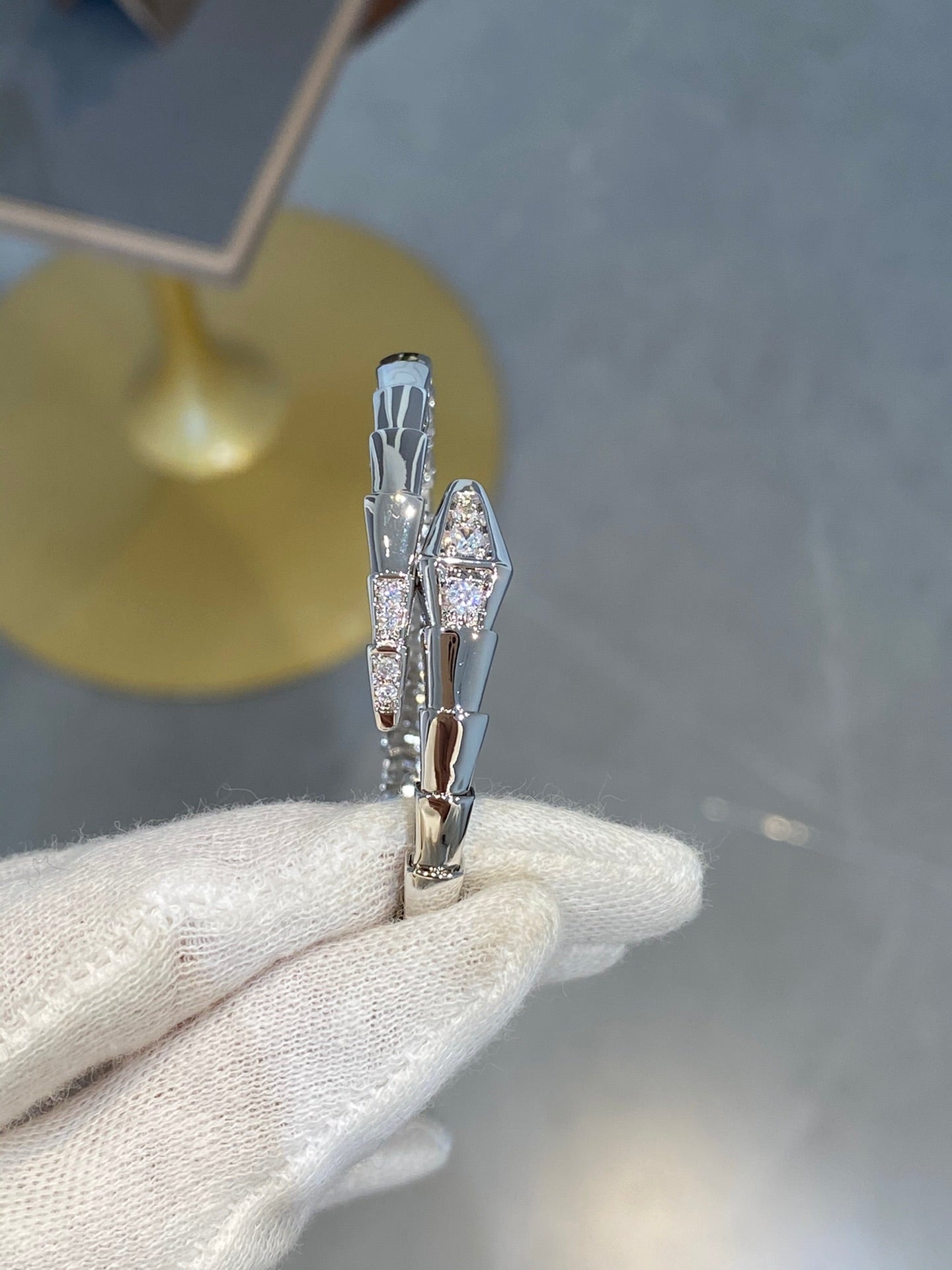 [Revel]SERPENTI BRACELET DIAMONDS SILVER