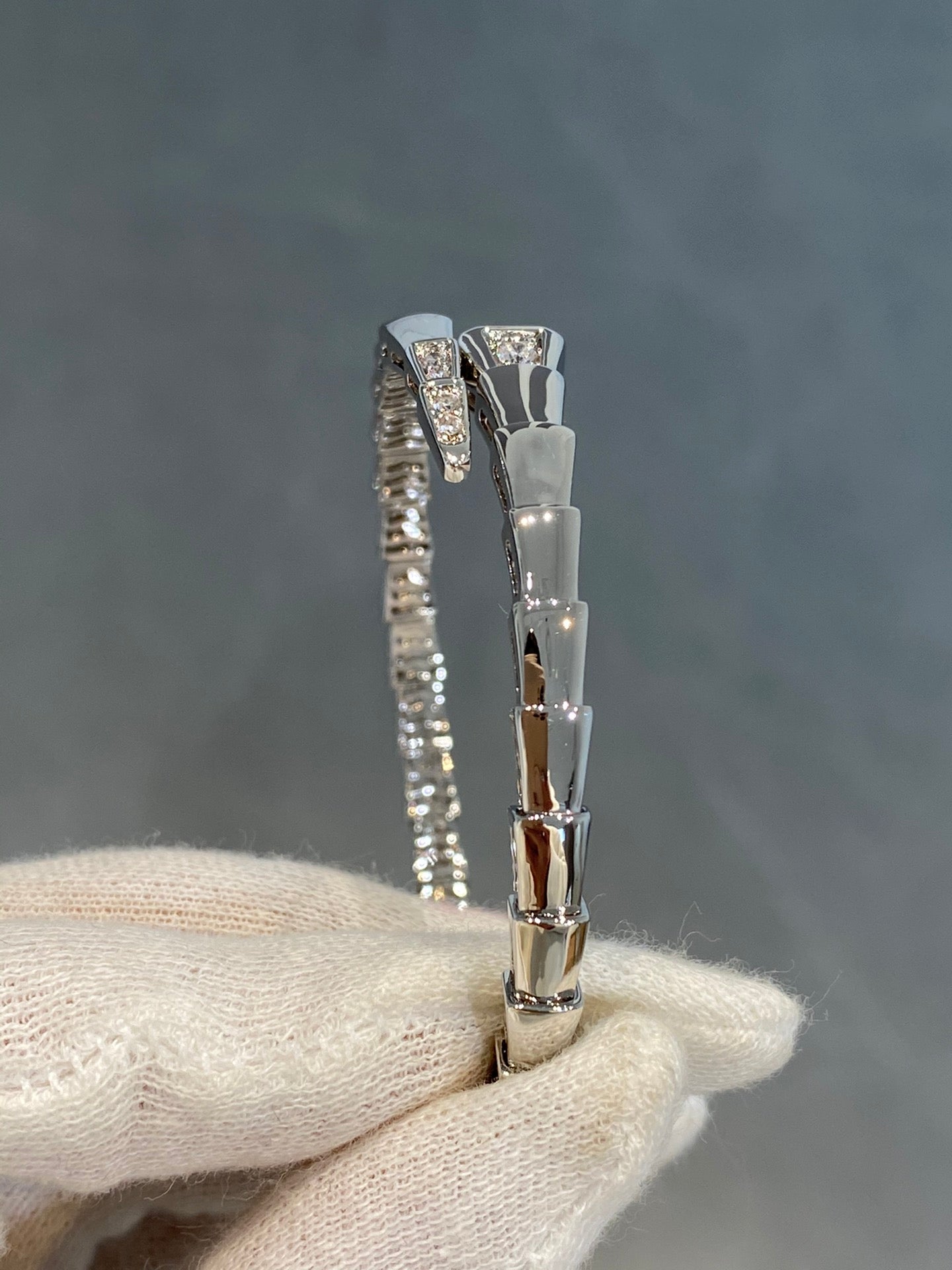 [Revel]SERPENTI BRACELET DIAMONDS SILVER
