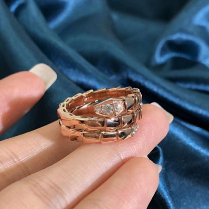 [Revel]SERPENTS DOUBLE ROW DIAMOND RING