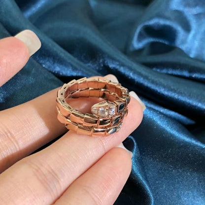 [Revel]SERPENTS DOUBLE ROW DIAMOND RING