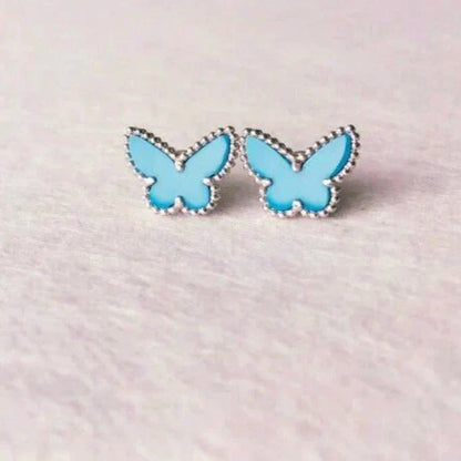 [Revel Jewelry]BUTTERFLY TURQUOISE EARRINGS SILVER