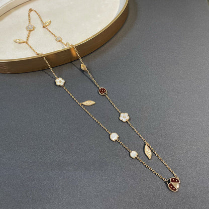 [Revel Jewelry]LUCKY SPRING 15 MOTIFS GOLD NECKLACE