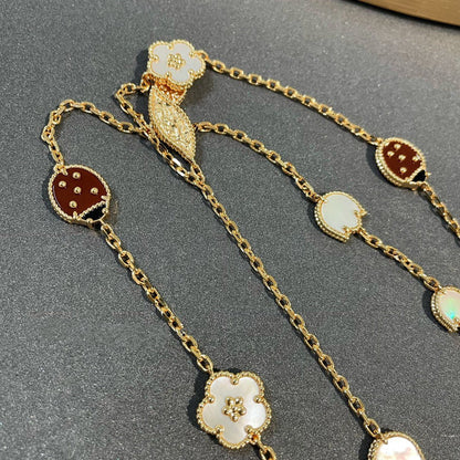 [Revel Jewelry]LUCKY SPRING 15 MOTIFS GOLD NECKLACE