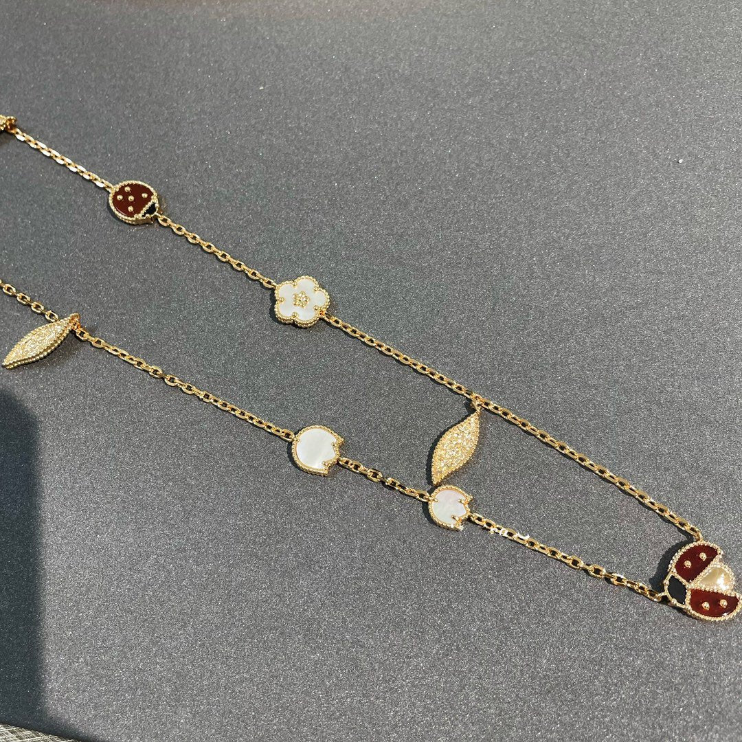 [Revel Jewelry]LUCKY SPRING 15 MOTIFS GOLD NECKLACE