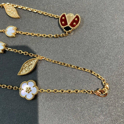 [Revel Jewelry]LUCKY SPRING 15 MOTIFS GOLD NECKLACE