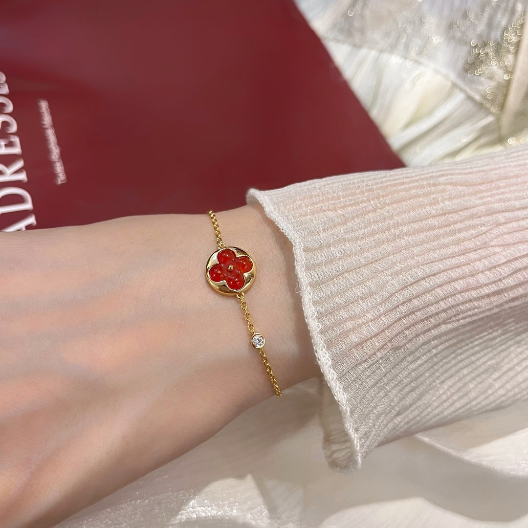 [Revel Jewelry]SONNENANHÄNGER-ARMBAND MIT CARNELIAN