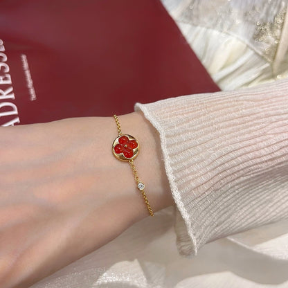 [Revel Jewelry]SONNENANHÄNGER-ARMBAND MIT CARNELIAN