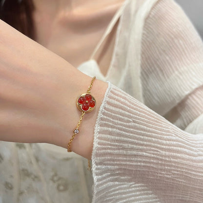 [Revel Jewelry]SONNENANHÄNGER-ARMBAND MIT CARNELIAN