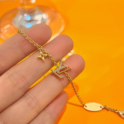 [Revel Jewelry]LOGO STAR MOTIF GOLD BRACELET