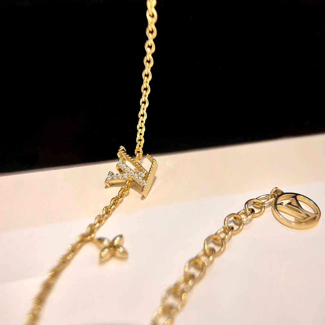 [Revel Jewelry]LOGO STAR MOTIF GOLD BRACELET