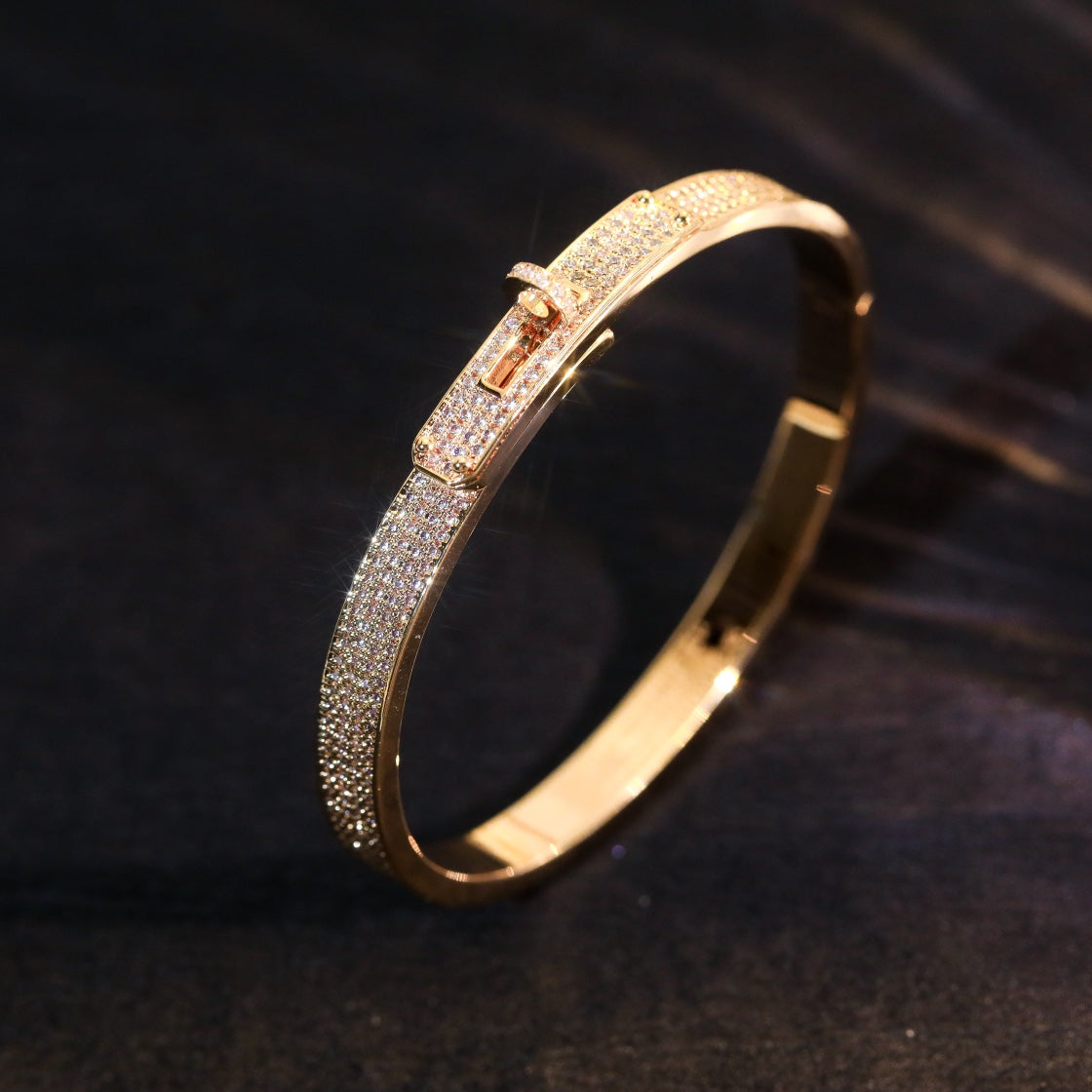[Revel Jewelry]KELLY BRACELET DIAMOND PAVED