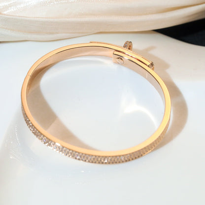[Revel Jewelry]KELLY BRACELET DIAMOND PAVED
