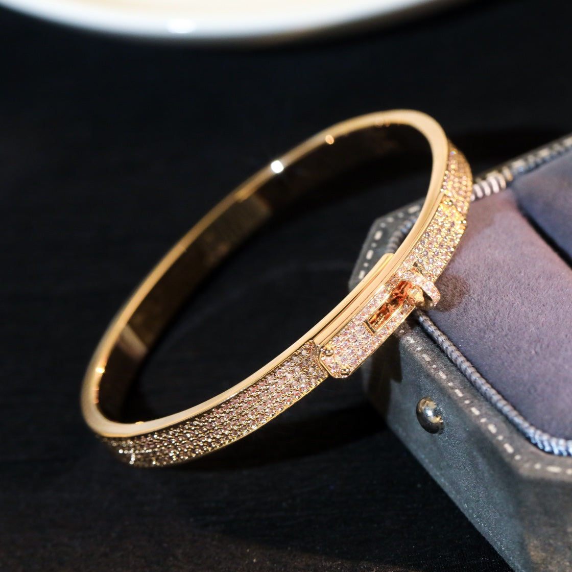 [Revel Jewelry]KELLY BRACELET DIAMOND PAVED