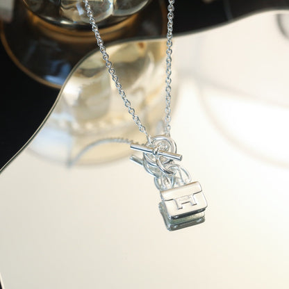 [Revel Jewelry]POP H PEDANT SILVER NECKLACE
