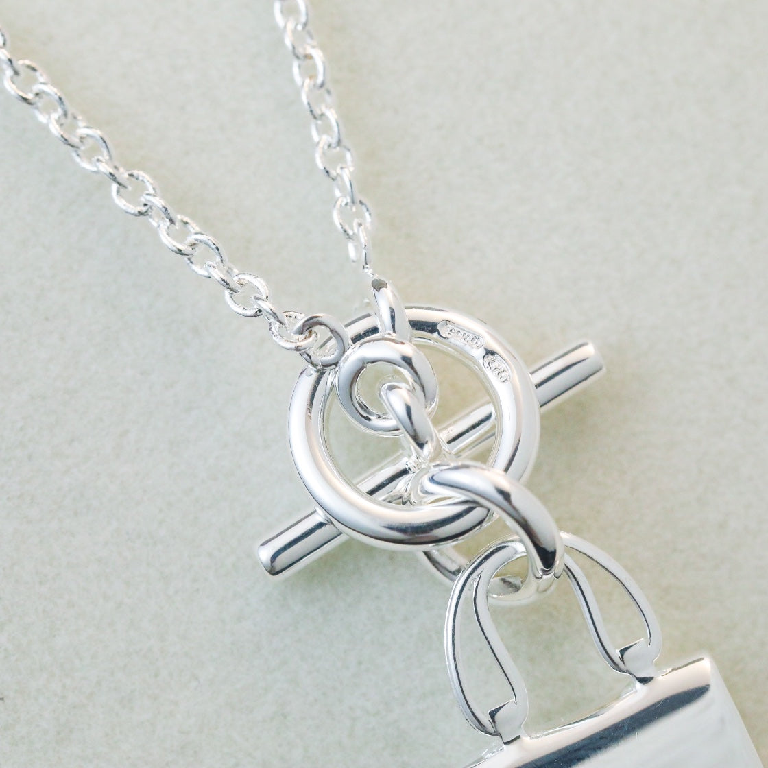 [Revel Jewelry]POP H PEDANT SILVER NECKLACE