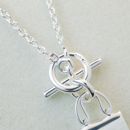 [Revel Jewelry]POP H PEDANT SILVER NECKLACE