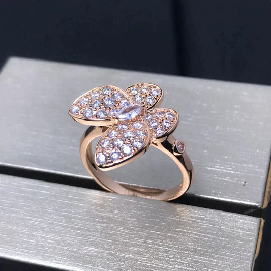 [Revel Jewelry]BUTTERFLY PINK GOLD DIAMOND RING