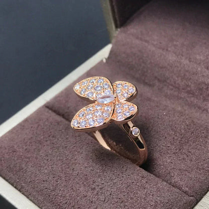 [Revel Jewelry]BUTTERFLY PINK GOLD DIAMOND RING