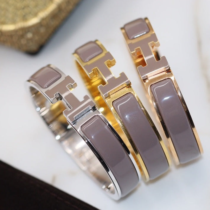 [Revel Jewelry]H BRACELET 12MM BROWN