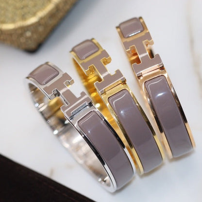 [Revel Jewelry]H BRACELET 12MM BROWN