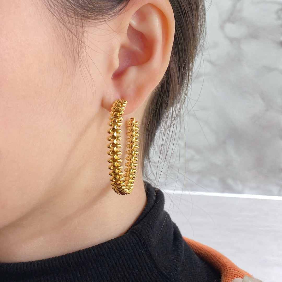 [Revel Jewelry]CLASH LARGE HOOP EARRINGS