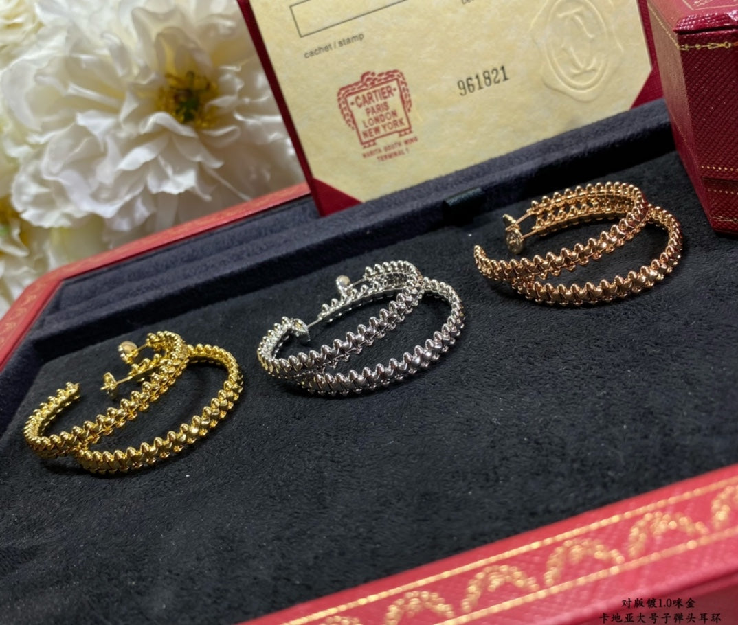 [Revel Jewelry]CLASH LARGE HOOP EARRINGS