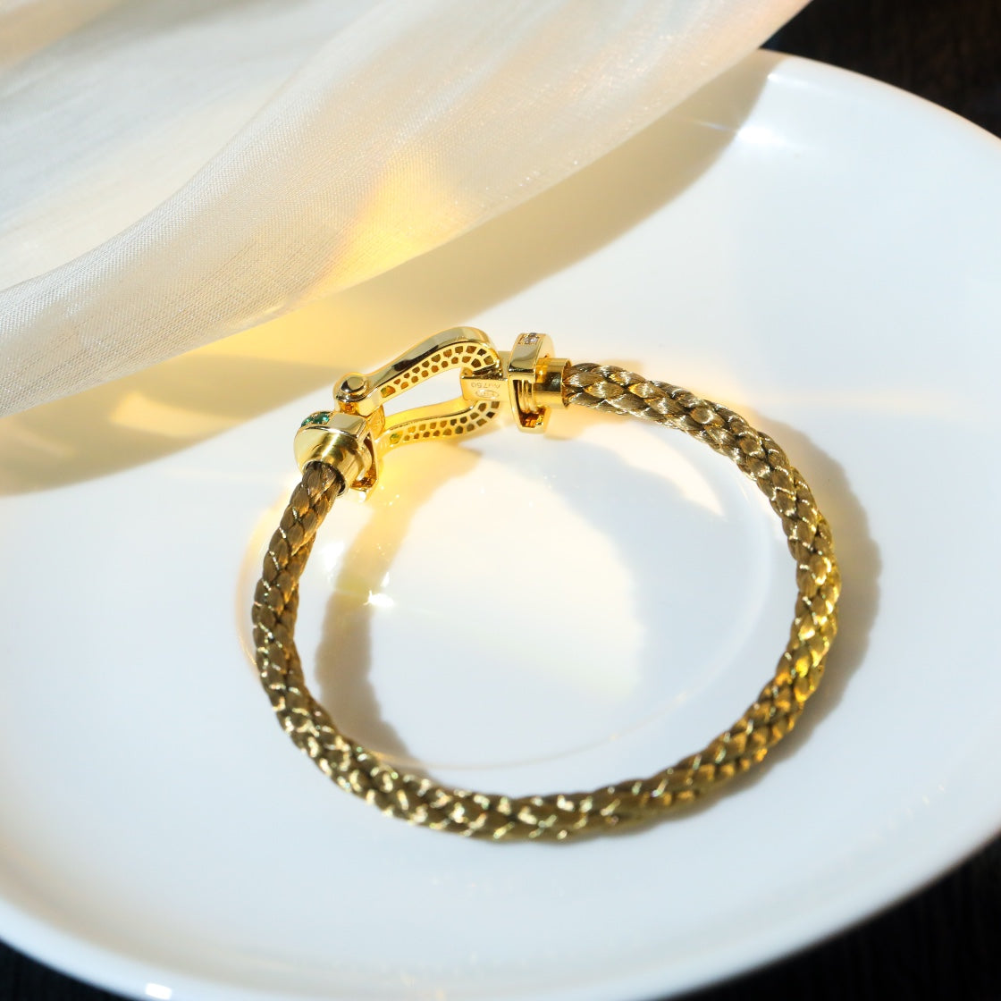 [Revel Jewelry]FORCE 10 GOLD GREEN DIAMOND PAVED