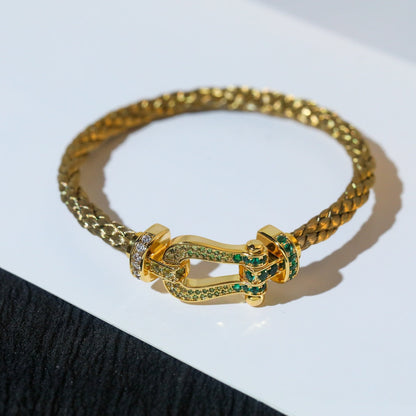 [Revel Jewelry]FORCE 10 GOLD GREEN DIAMOND PAVED