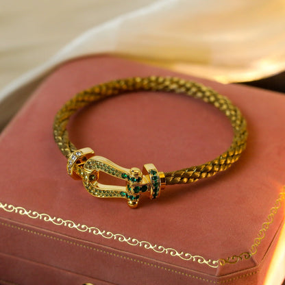 [Revel Jewelry]FORCE 10 GOLD GREEN DIAMOND PAVED