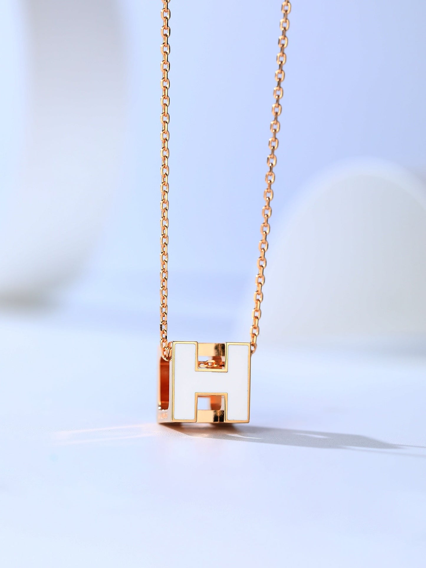 [Revel Jewelry]H CAGE ROSEGOLD KETTE