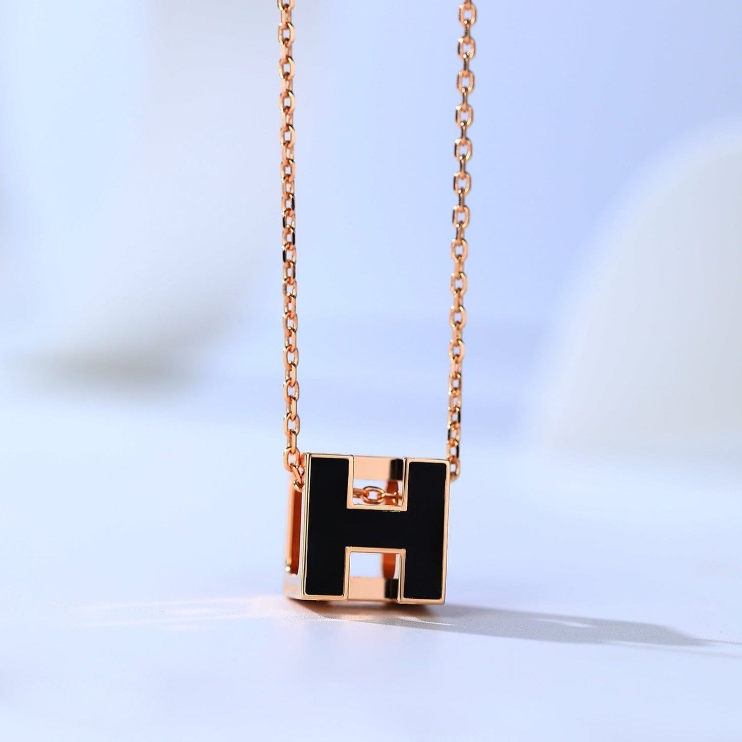 [Revel Jewelry]H CAGE ROSEGOLD KETTE