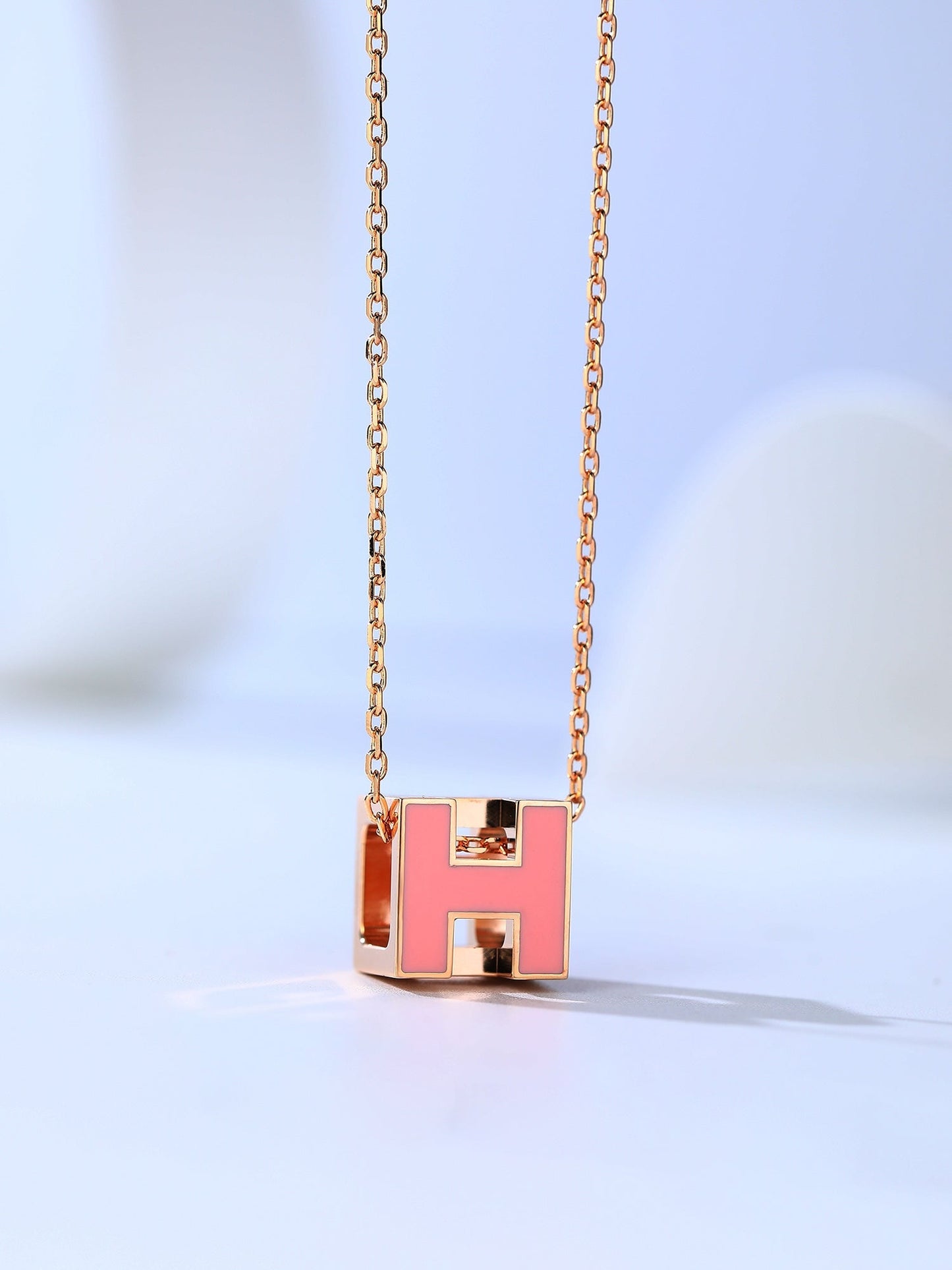 [Revel Jewelry]H CAGE ROSEGOLD KETTE