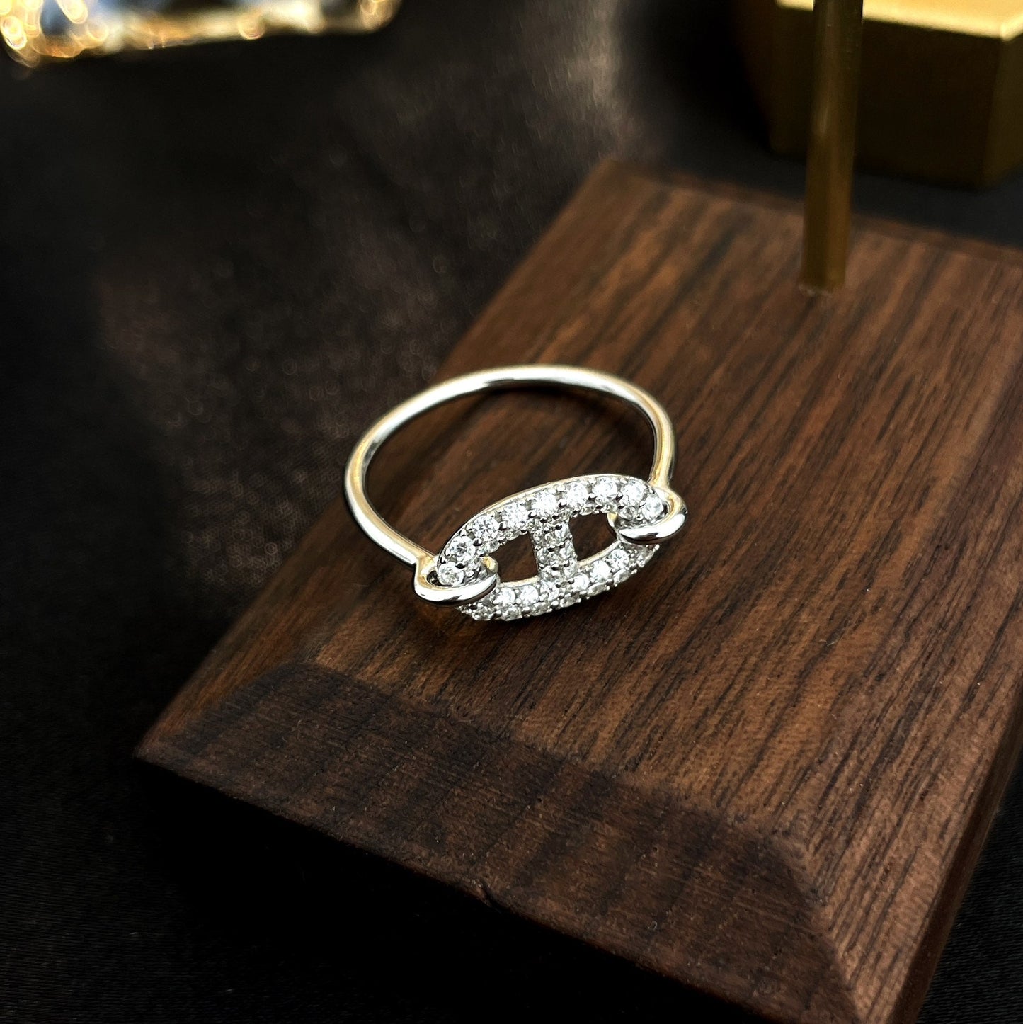 [Revel Jewelry]RONDE SMALL SILVER DIAMOND RING
