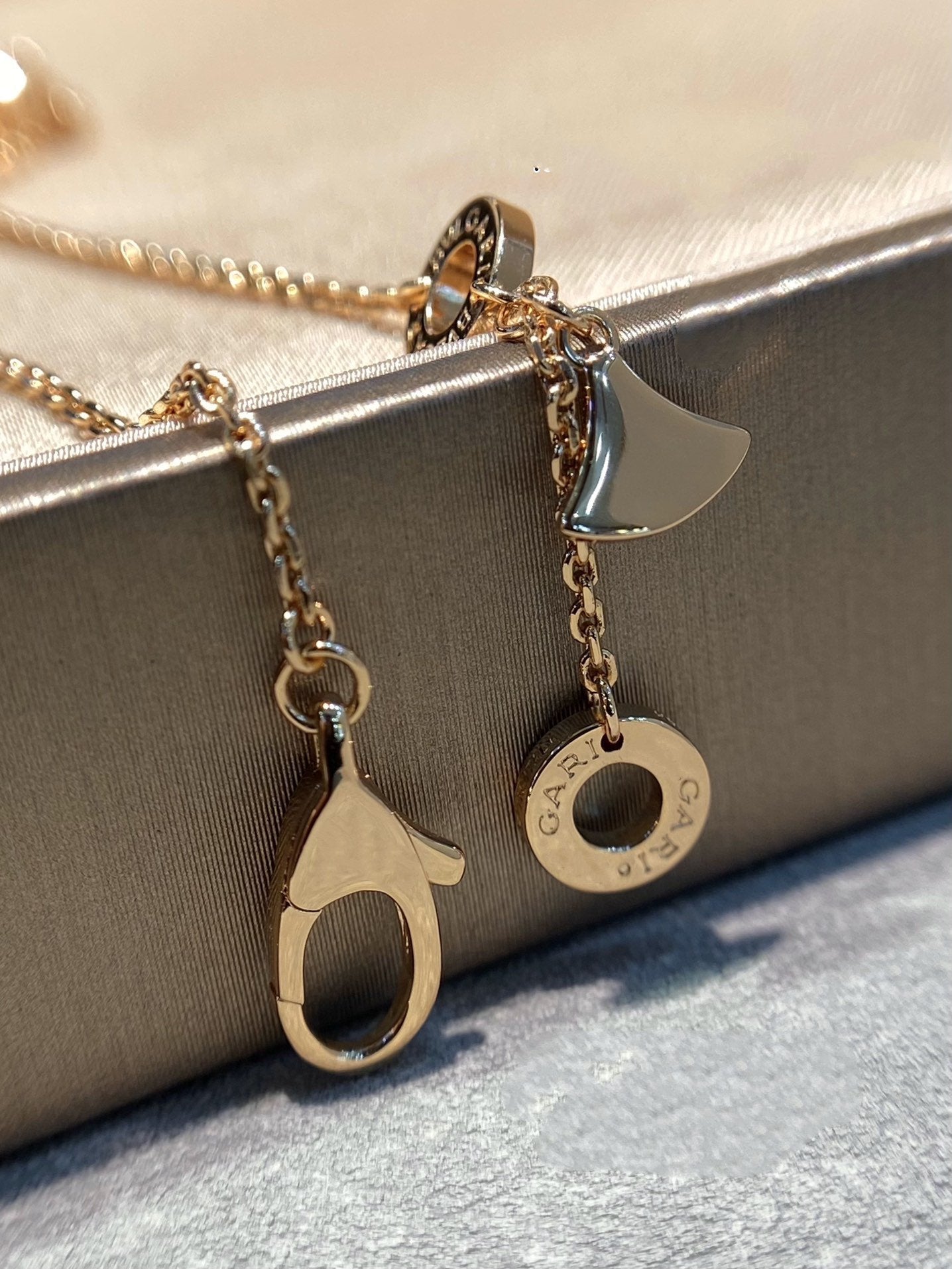 [Revel]DREAM MALACHIT DIAMANT PAVÉ ROSÉGOLD HALSKETTE