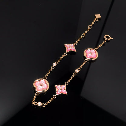 [Revel Jewelry]STAR AND SUN 4 MOTIV ROSA MOP ROSÉGOLD ARMREIF