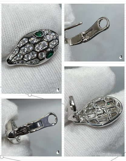 [Revel]サーペント ダイヤモンドスタッドピアス