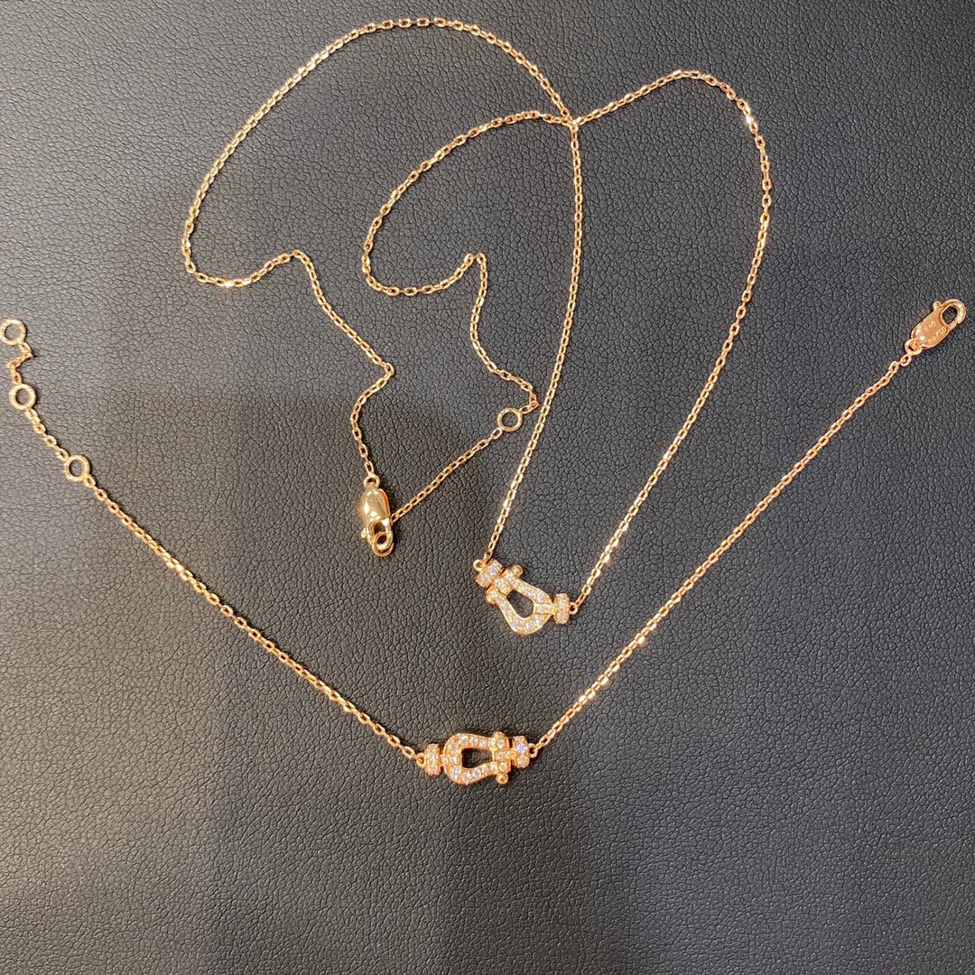 [Revel Jewelry]フォース10 ダイヤモンド ピンクゴールド ネックレス ミニモデル