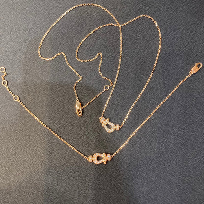 [Revel Jewelry]フォース10 ダイヤモンド ピンクゴールド ネックレス ミニモデル