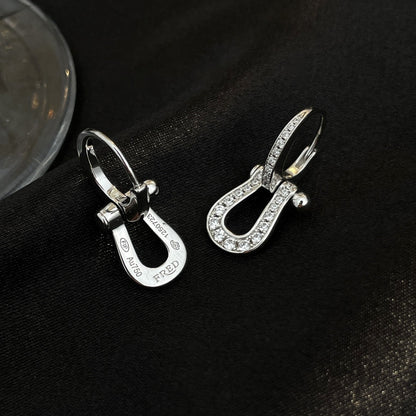 [Revel Jewelry]FORCE 10 FULL DIAMOND DROP EARRINGS MEDIUM MODEL