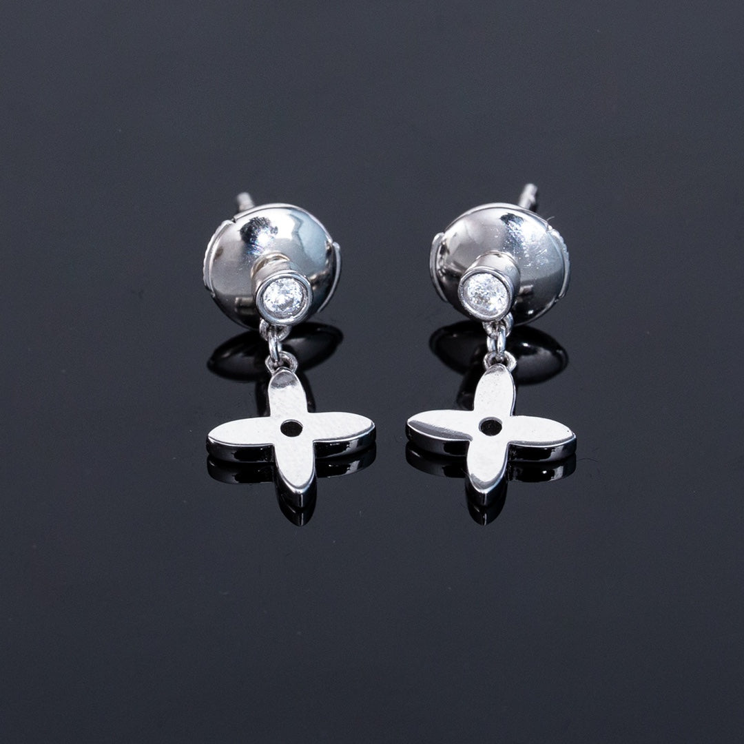 [Revel Jewelry]VIDYLLE SILVER DIAMOND MINI DROP EARRINGS