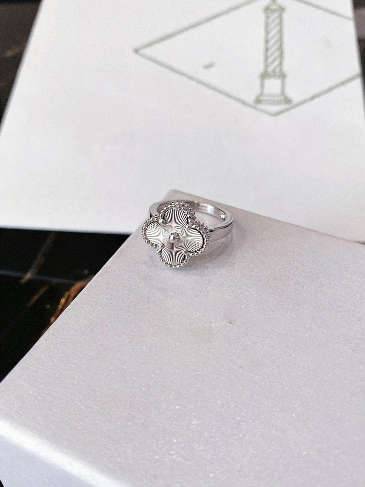 [Revel Jewelry]CLOVER SILVER RING