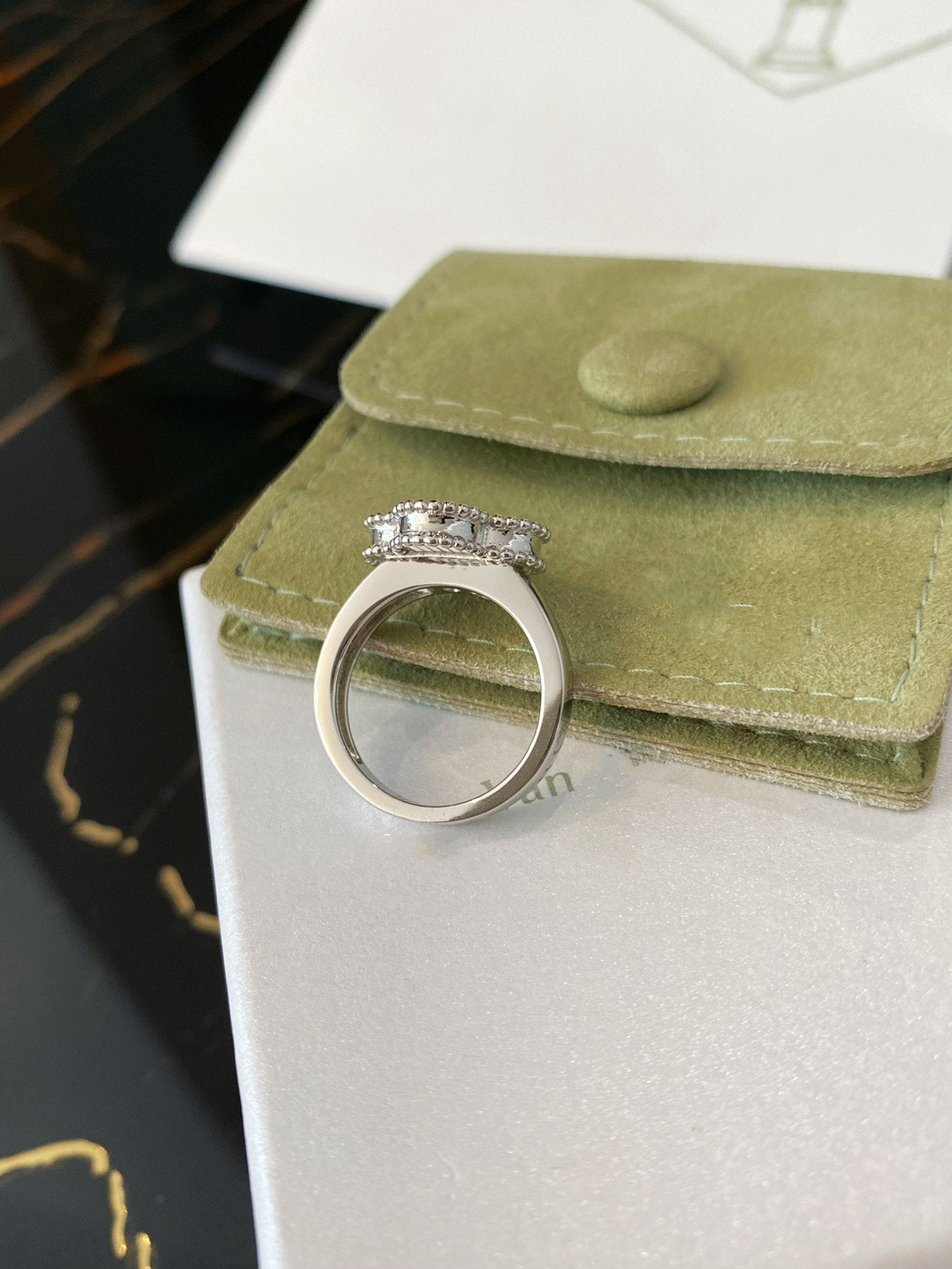 [Revel Jewelry]CLOVER SILVER RING